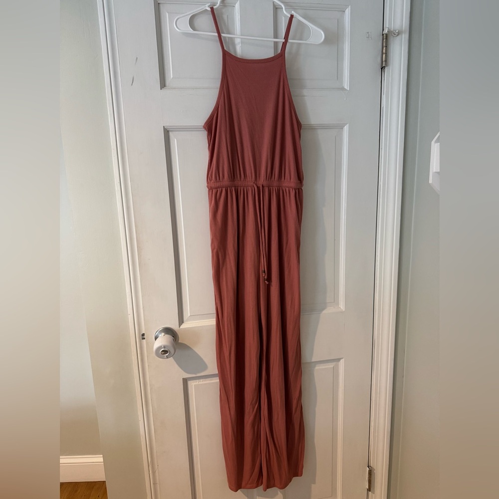Pink Rose Sleeveless Romper